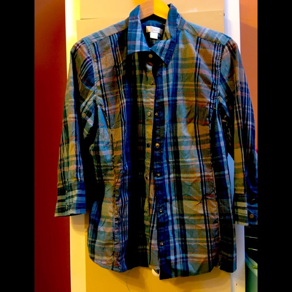 Plaid blouse